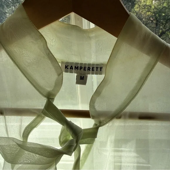 Kamperett Mae dress in mint organza - Picture 3 of 14